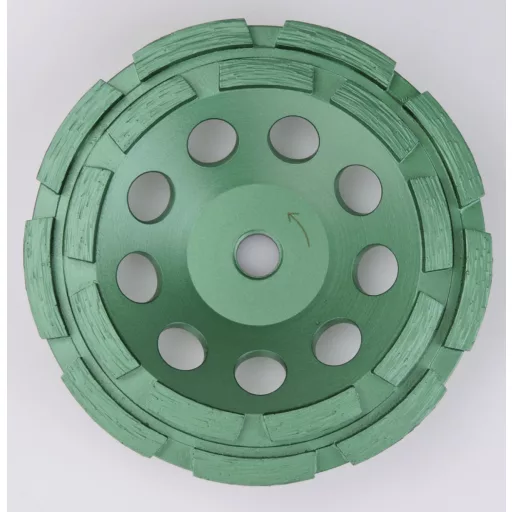 DIATECH gyémánt csiszolótányér CCW-STD-DUPLA 125x22,2x5,5mm - ZÖLD (Beton, márvány és gránit)