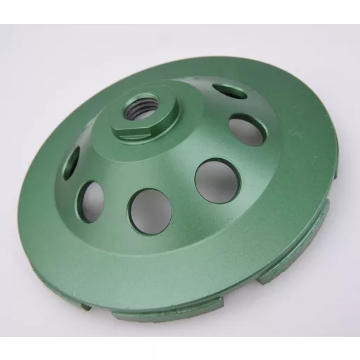 DIATECH gyémánt csiszolótányér CCW-STD-DUPLA 125x22,2x5,5mm - ZÖLD (Beton, márvány és gránit)