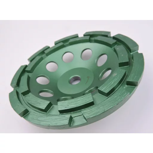 DIATECH gyémánt csiszolótányér CCW-STD-DUPLA 125x22,2x5,5mm - ZÖLD (Beton, márvány és gránit)