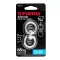 Karabíner Dísz 60x5,0mm dupla-forgós - KRÓMOZOTT, nagyteherbírású (68kg!)