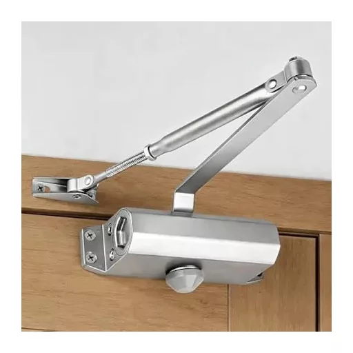 ABUS olajfékes ajtóbehúzó DC10223 - EZÜST (40-60 kg-ig)