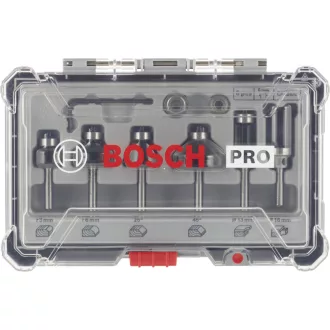   BOSCH profil és élmaró-készlet   6-rész - PRO (6mm szár) kofferes
