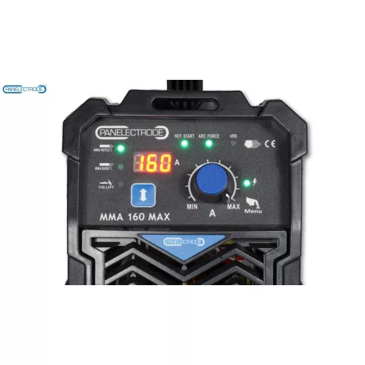 Hegesztő inverter MMA-160 160A MAX - PANELECTRODE (kábelszett + koffer)