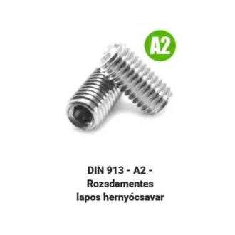   Hernyócsavar BKNY-A2 DIN913 LAP M-  6x  8mm  - LAPOSVÉGŰ, INOX (rozsdamentes)
