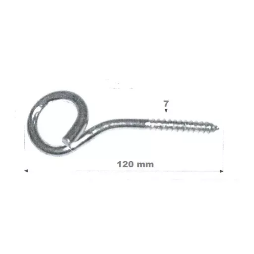 Hintahorog   7x120mm famenetes horg.