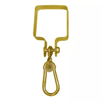   Hintahorog + karabíner 90x 90mm MHK  - N°8859 SZÖGLETES BILINCSSEL!!
