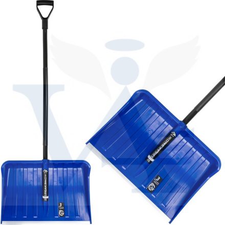 Hólapát nyelezett 550x385mm ÉLVÉDŐS   FA-D-nyél  - IMPORT KÉK!! (1460mm))