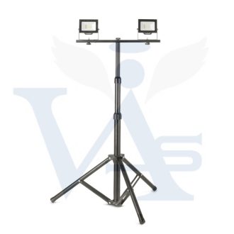   Hordozható reflektor-2x20w. AVIDE LED-es  - Hálózati 230v. ABLRFLCW állványos!