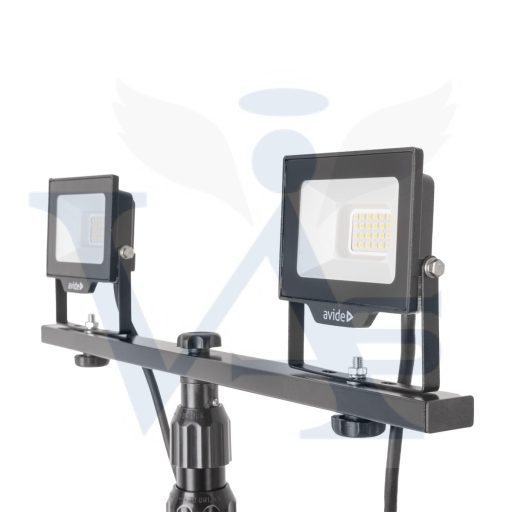 Hordozható reflektor-2x20w. AVIDE LED-es  - Hálózati 230v. ABLRFLCW állványos!