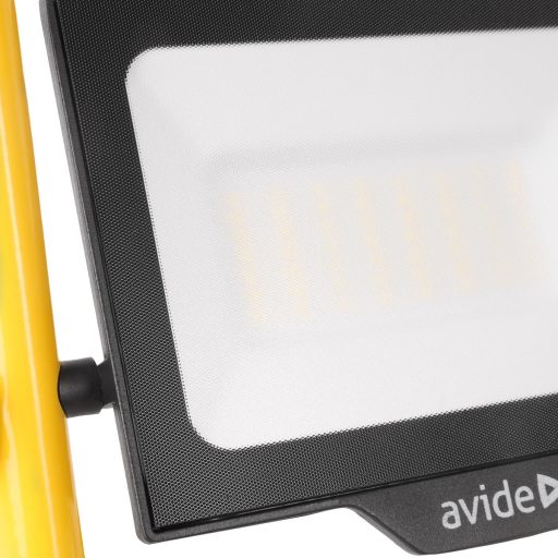 Hordozható reflektor   50w. AVIDE 230V  - Hálózati SMD LED - ALUMÍNIUM SLIM, ABLRSFLCW (1000 lumen) IP65