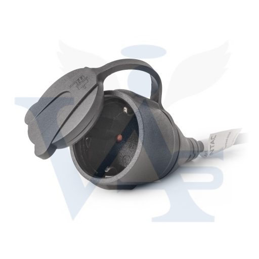 Hosszabbító 20fm Gumi szigetelt FEKETE - ENTAC ESEC44G-20 (3x1,5mm2)