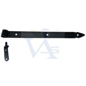 Hosszúpánt 400mm FEKETE  - Festett fekete rácsavarozható