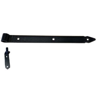 Hosszúpánt 600mm FEKETE  - Festett fekete rácsavarozható