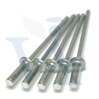 Húzószegecs ALF 4,8x10 Alu-Acél-zárt  - IMPORT