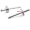 Húzószegecs ASG 4,8x10 Alu-Acél-peremes  - 16,0mm DSU EXTRA-NAGYPEREMŰ