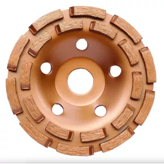   BAUTOOL gyémánt csiszolótányér 125x22,2 2_soros - ARANY (betoncsiszoló)