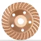 BAUTOOL gyémánt csiszolótányér 125x22,2 TURBO - ARANY (betoncsiszoló)