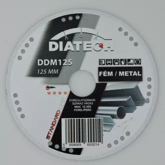  DIATECH gyémánt FÉM-vágótárcsa STANDARD_Line 125x22,2x  2,3mm (Kifejezetten vas, acél és rozsdamentes anyag vágásához)