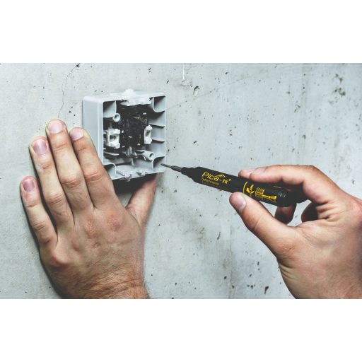 PICA Mélyfurat-jelölő filc 150/46 - INK_FEKETE (csíptetővel)