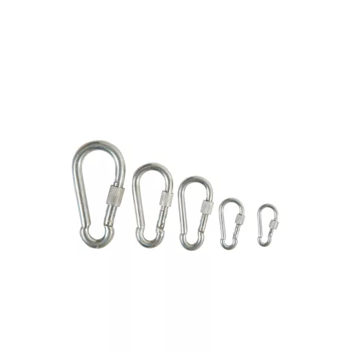 Karabíner D   60x  6 DIN5299  - CSAVAROS  Teherbírás:  40kg
