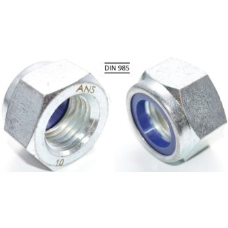   Anya DIN985 ÖNZÁRÓ HORG. [10] M-  8,0mm  - 10.9 minőség NORMÁL Műanyag betétes