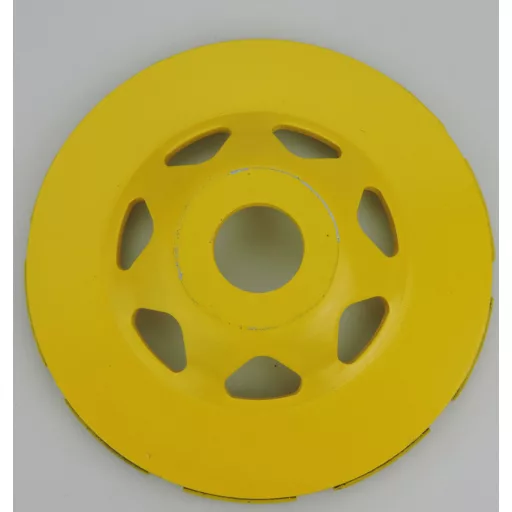 DIATECH gyémánt csiszolótányér CCW-ECO 125x22,2x5,5mm - SÁRGA Turbo szegmenses (Beton, márvány, gránit)