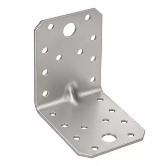   Szegezőlemez-SAROK   70x  70x  55x2,5mm  - INOX ERŐSÍTETT (rozsdamentes)