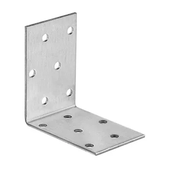 Szegezőlemez-SAROK   80x  80x  50x2,5mm  - INOX