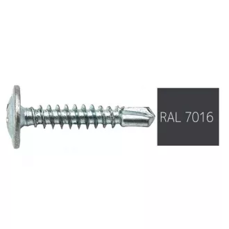   Lemezcsavar ÖNFÚRÓ-OF 4,2x  13,0mm  - OPEL-FEJ RAL7016  (Antracitszürke)