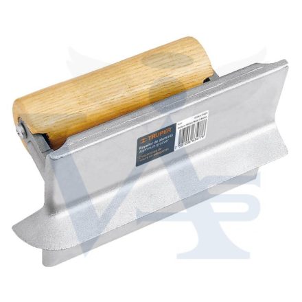 Kőműves kanál 150x100mm Dilatációs szegélykihúzó - TRUPER (fa-nyelű)