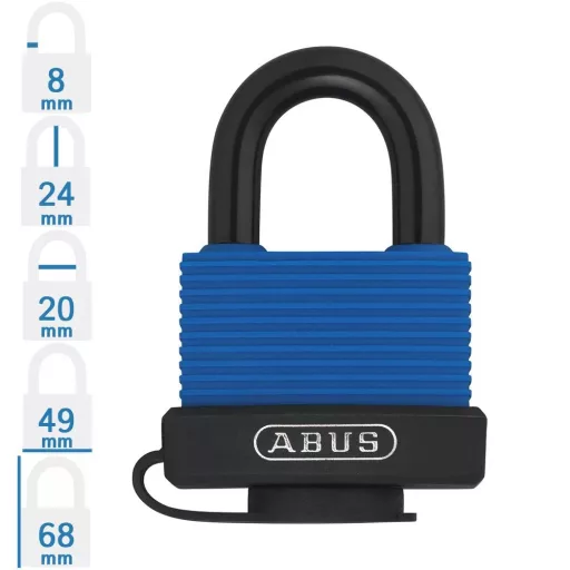 Lakat 45mm ABUS 717 IB/45 KÜLTÉRI lakat  (alumínium test)