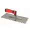BAUTOOL simító 280x130mm 4,0mm Fogazott - Német-PROFI, Soft-nyél, INOX (rozsdamentes)