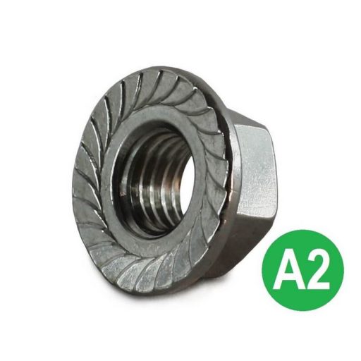 Anya-A2 DIN6923 PEREMES HLF M-  8,0mm  - Recés (talpas) hatlapú INOX 