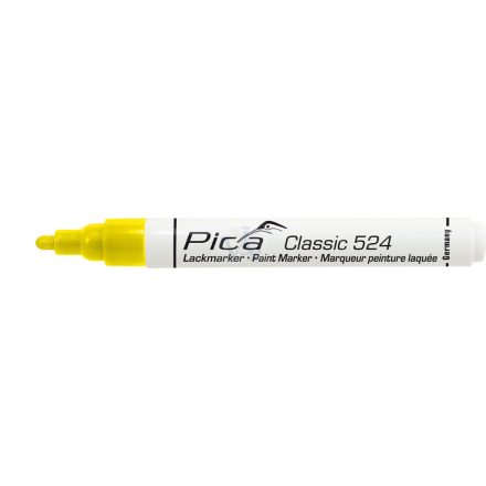 PICA jelölő Filc 524/44 - CLASSIC_Festék_SÁRGA (2,0-4,0mm hegy)