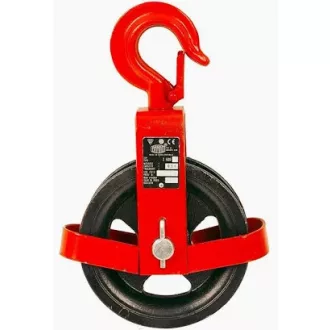 Kötél csiga 125mm /kőműves/ PIROS  - 500kg