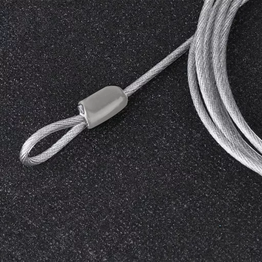 Lakat 30mm biztonsági ultra erős fülecselt drótkötéllel 4mmx300mm DEKTON (bicikli, laptop, monitor)