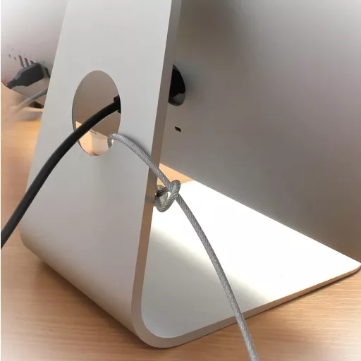 Lakat 30mm biztonsági ultra erős fülecselt drótkötéllel 4mmx300mm DEKTON (bicikli, laptop, monitor)