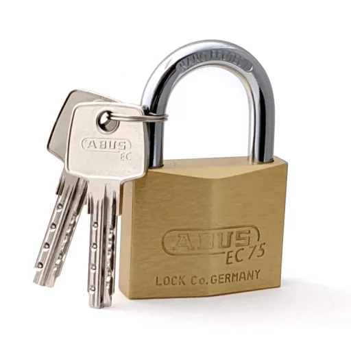 Lakat 60mm ABUS 720 EC75 fúrt kulcsos lakat  (2 db laponmart kulcs) -336522-