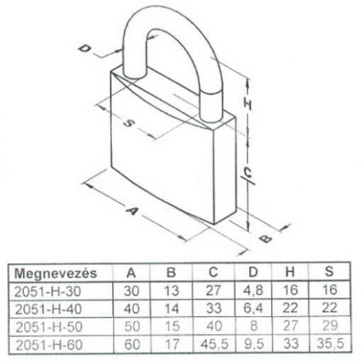 Lakat TUTOR 2051/30-2 kulcsos