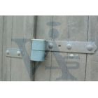 Lakatpánt 220mm Erősített  acél TOKOZ UZ220 - Kétszárnyú ajtóra, kapura, garázsajtóra (kódkártyás)