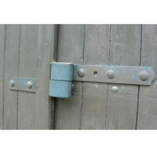 Lakatpánt 220mm Erősített  acél TOKOZ UZ220 - Kétszárnyú ajtóra, kapura, garázsajtóra (kódkártyás)