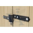 Lakatpánt 220mm Erősített  acél TOKOZ UZ220 - Kétszárnyú ajtóra, kapura, garázsajtóra (kódkártyás)