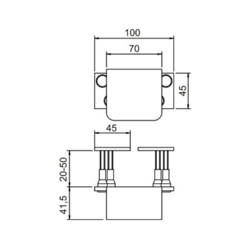 Lakatpánt biztonsági erősített LOB  - BARNA  N°krz-3p (prawe-jobbos)