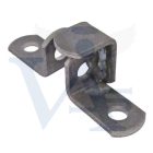 Lakatpánt-szem hegeszthető hajlított  - NATÚR DIN961 lakatvédős változat