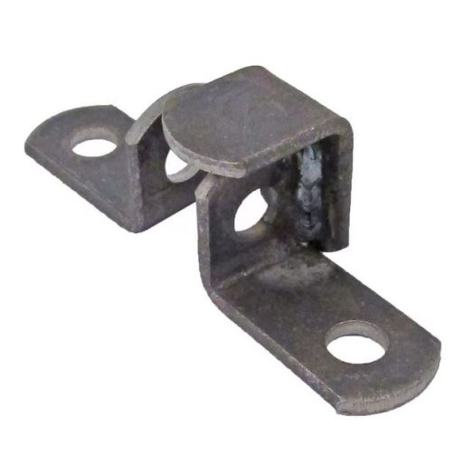 Lakatpánt-szem hegeszthető hajlított  - NATÚR DIN961 lakatvédős változat