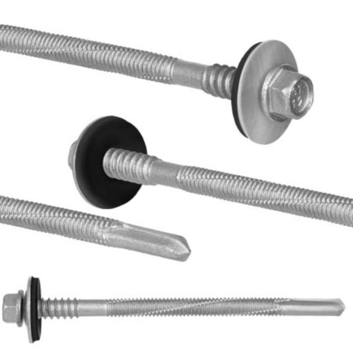 Lemezcsavar 6,3/5,5x  90 ÖNFÚRÓ Szendvicspanelhez - HATLAP + EPDM alátét (Ø16mm)