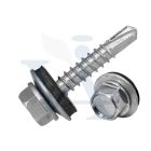 Lemezcsavar ÖNFÚRÓ-HLF 4,8x  25,0mm  - HATL.-FEJ DIN7504/K  EPDM Alátéttel