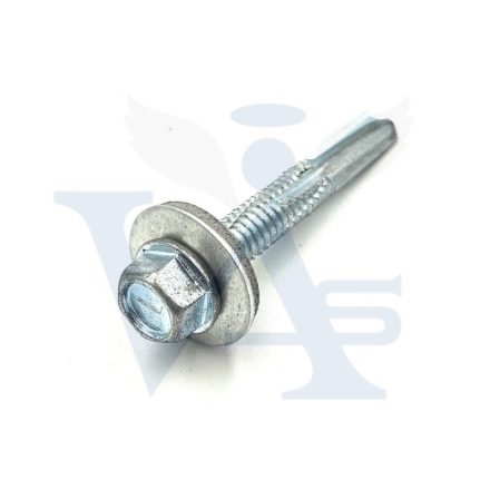 Lemezcsavar ÖNFÚRÓ-HLF 5,5x  38,0mm/12  - HATL.-FEJ NAGY-fúrásteljesítményű EPDM alátétes