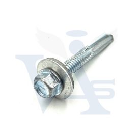   Lemezcsavar ÖNFÚRÓ-HLF 5,5x  50,0mm/12  - HATL.-FEJ NAGY-fúrásteljesítményű EPDM alátétes