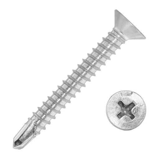 Lemezcsavar ÖNFÚRÓ-SF 3,5x                    13,0mm - SÜLLYESZTETT-FEJ               DIN7504/O